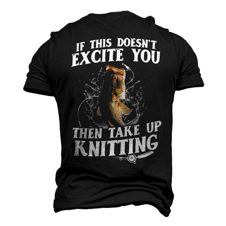 Take Up Knitting Men's 3D T-shirt Back Print