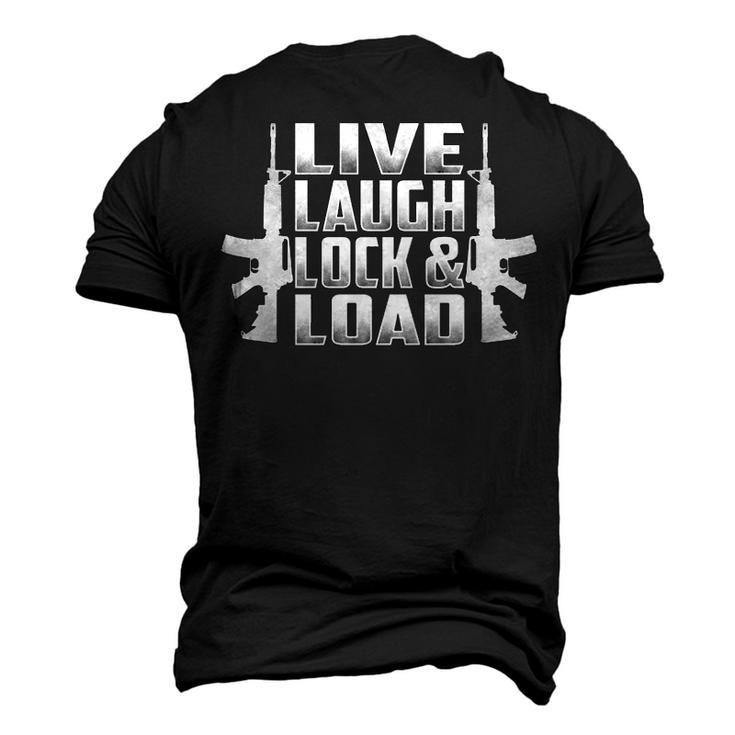 Laugh Lock & Load Men's 3D T-shirt Back Print