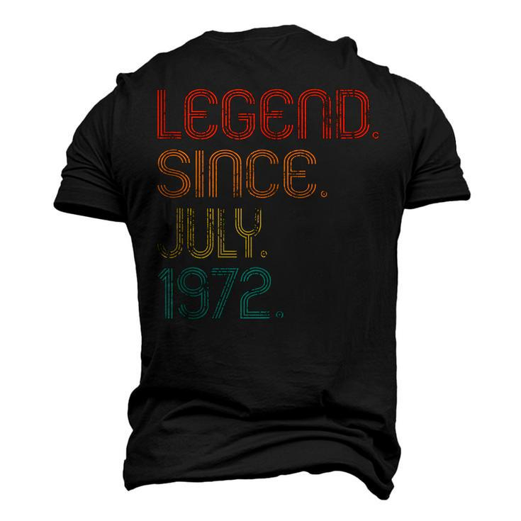 Legend Since July 1972 50Th Birthday 50 Years Old Vintage Men's 3D T-shirt Back Print