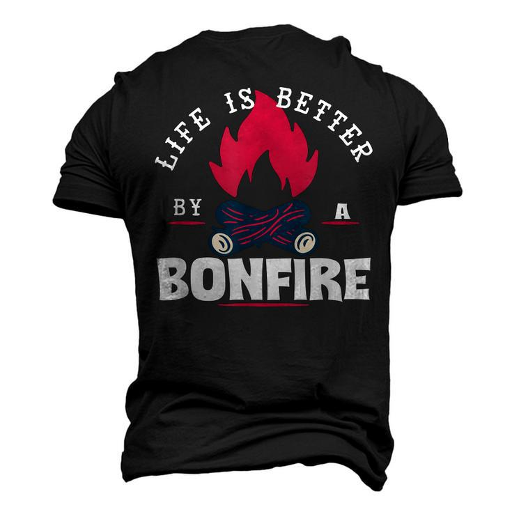 Life Is Better By The Bonfire Campfire Camping Outdoor Hiker Men's 3D T-shirt Back Print