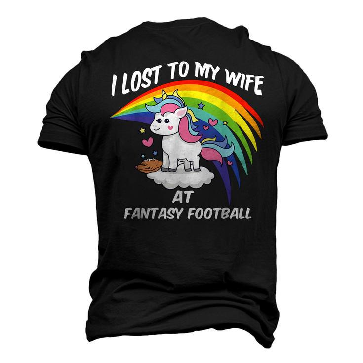 I Lost To My Wife At Fantasy Football Men's 3D T-shirt Back Print