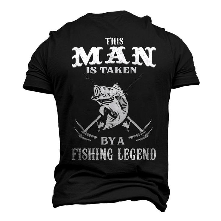 This Man Is Taken By A Fishing Legend Men's 3D T-shirt Back Print
