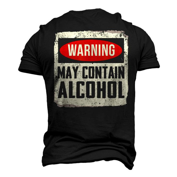 May Contain Alcohol Alcohol Drinking Party Men's 3D T-shirt Back Print