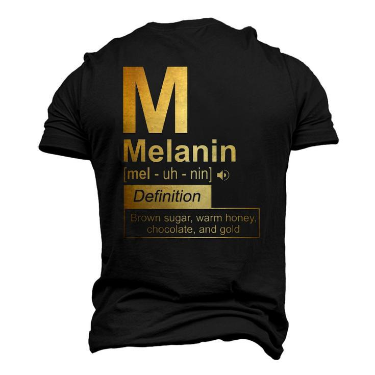 Melanin Brown Sugar Warm Honey Chocolate Black Gold Men's 3D T-Shirt Back Print
