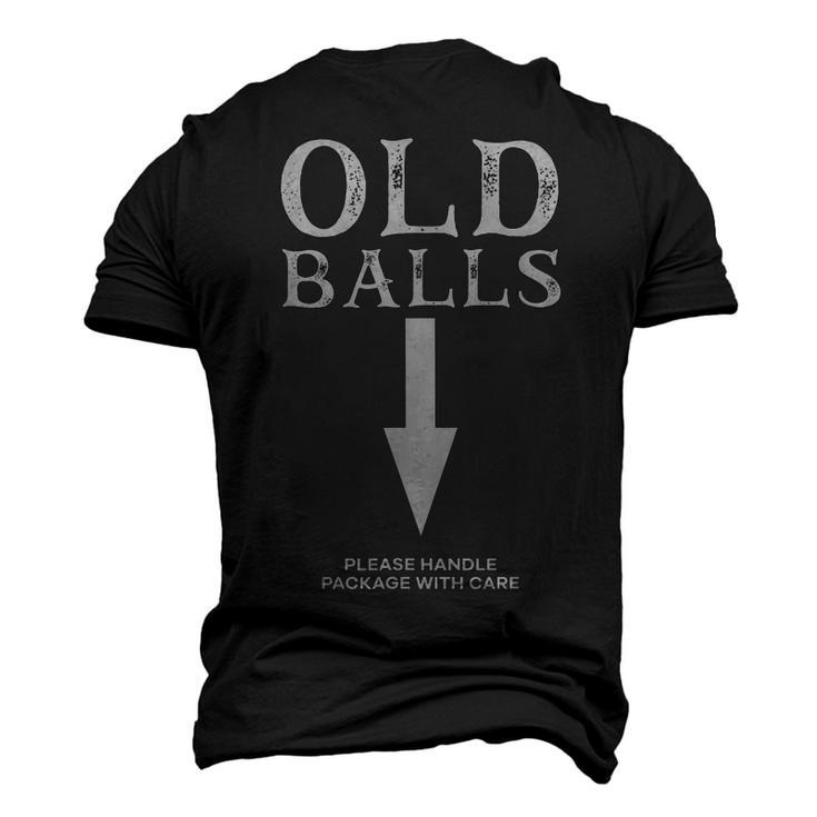 Mens Old Balls Club Birthday Please Handle Package With Care  Men's T-shirt 3D Print Graphic Crewneck Short Sleeve Back Print