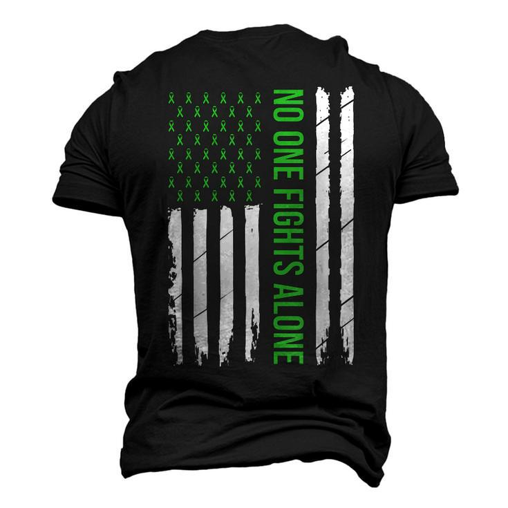 Mental Health Awareness Green Ribbon  V2 Men's T-shirt 3D Print Graphic Crewneck Short Sleeve Back Print