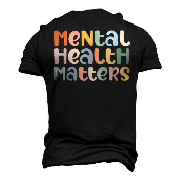 Mental Health Matters Mental Health Awareness Illness  Men's T-shirt 3D Print Graphic Crewneck Short Sleeve Back Print