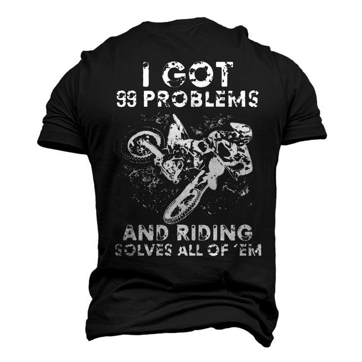 Motocross - 99 Problems Men's 3D T-shirt Back Print