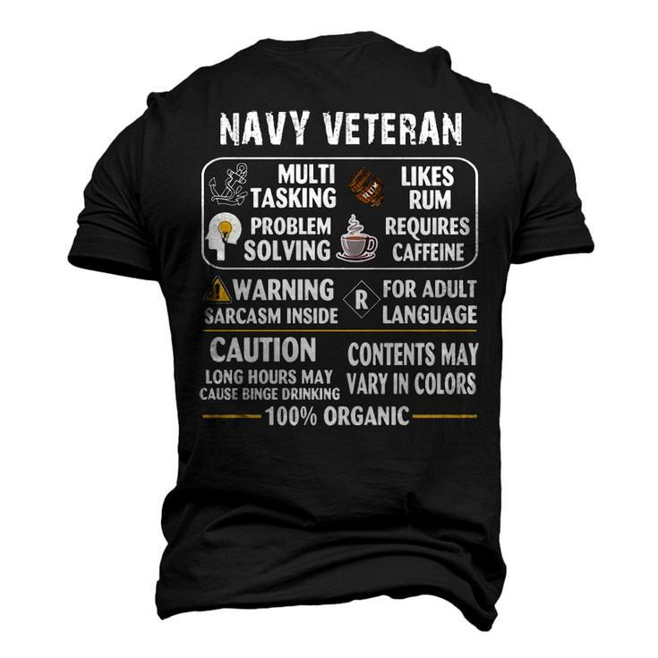 Navy Veteran - 100 Organic Men's 3D Print Graphic Crewneck Short Sleeve T-shirt