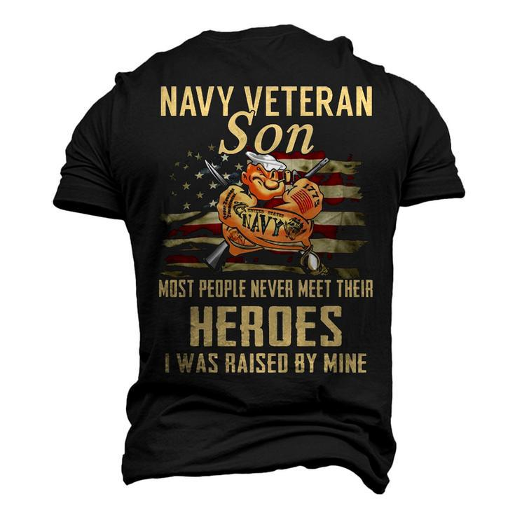 Navy Veteran Son Men's 3D Print Graphic Crewneck Short Sleeve T-shirt