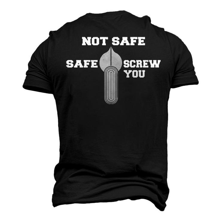 Not Safe Men's 3D T-shirt Back Print