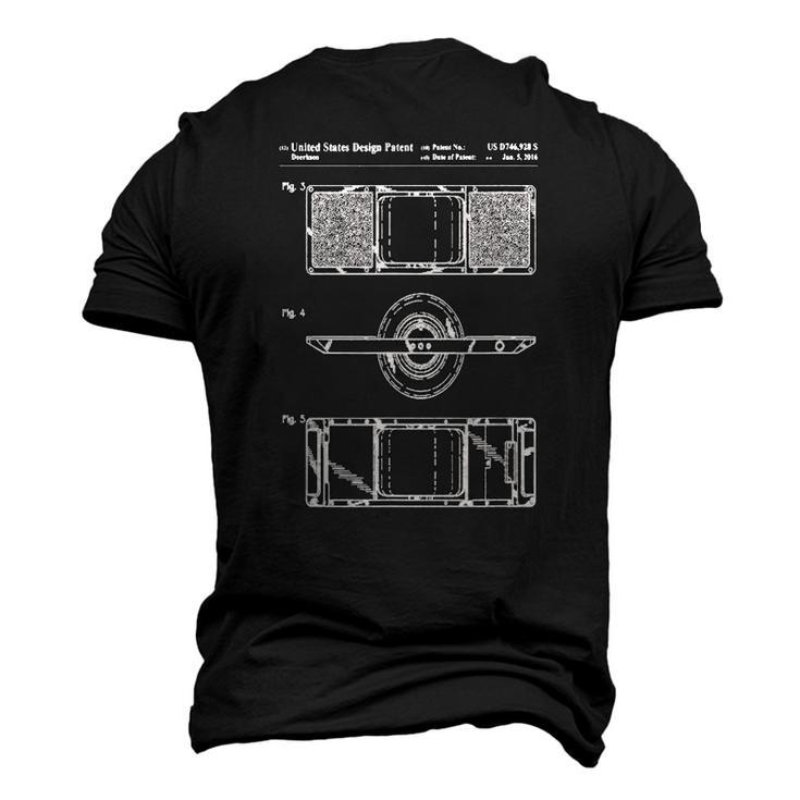 Onewheel Retro Vintage Onewheel Patent Drawing Men's 3D T-Shirt Back Print