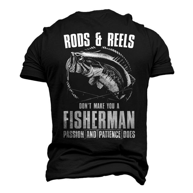 Passion & Patience Makes You A Fisherman Men's 3D T-shirt Back Print