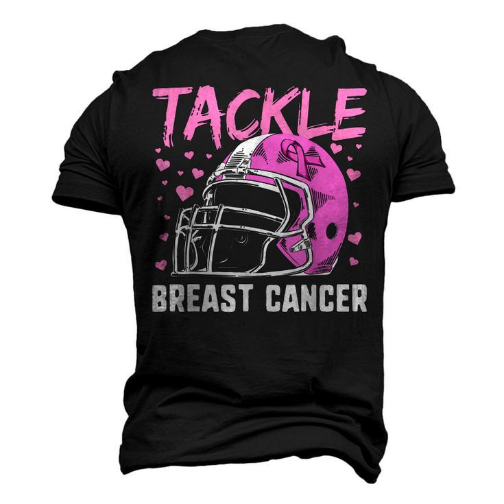 Pink Football Helmet  Men Boys Tackle Breast Cancer  Men's T-shirt 3D Print Graphic Crewneck Short Sleeve Back Print