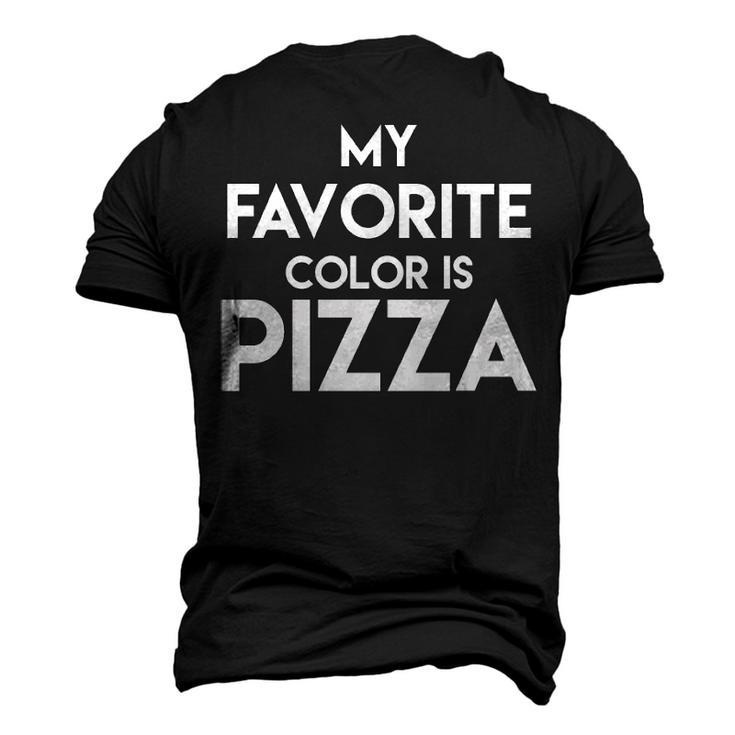 Pizza - My Favorite Color Men's 3D T-shirt Back Print