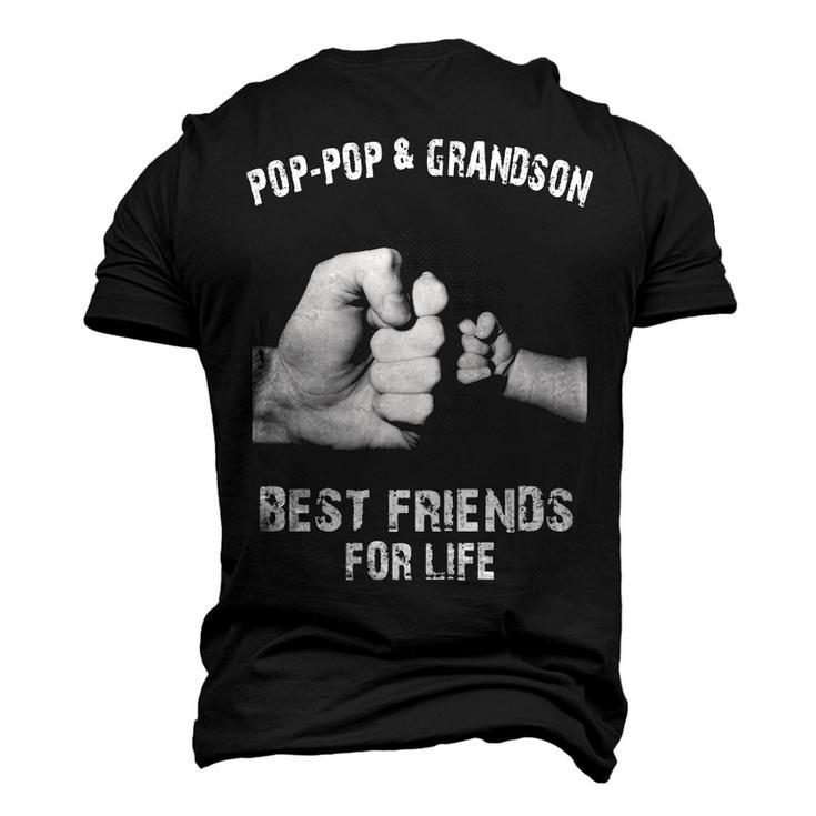 Pop-Pop & Grandson - Best Friends Men's 3D T-shirt Back Print