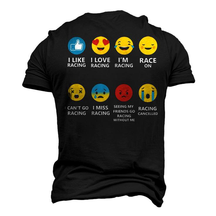 Racing Life Emotions Men's 3D T-shirt Back Print