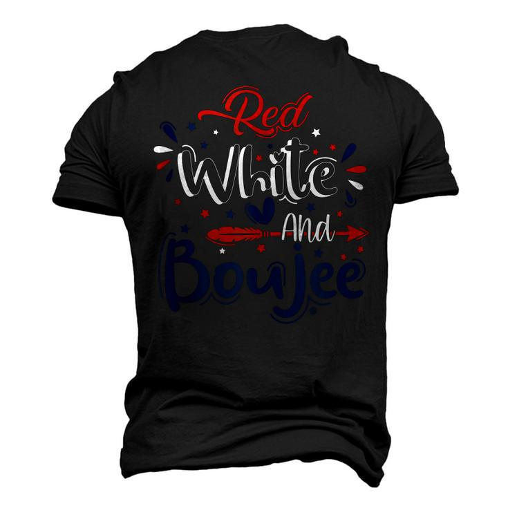 Red White And Boujee 4Th Of July Patriotic July Fourth Men's 3D T-shirt Back Print