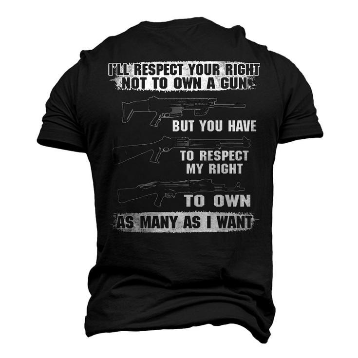 Respect My Right Men's 3D T-shirt Back Print