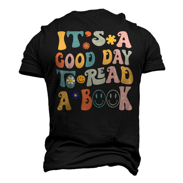 Retro Groovy National Read A Book Day Funny Book Lover  Men's 3D Print Graphic Crewneck Short Sleeve T-shirt