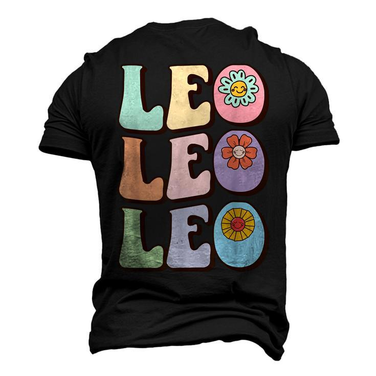 Retro Leo Zodiac Sign Astrology July August Birthday Leo V2 Men's 3D T-shirt Back Print