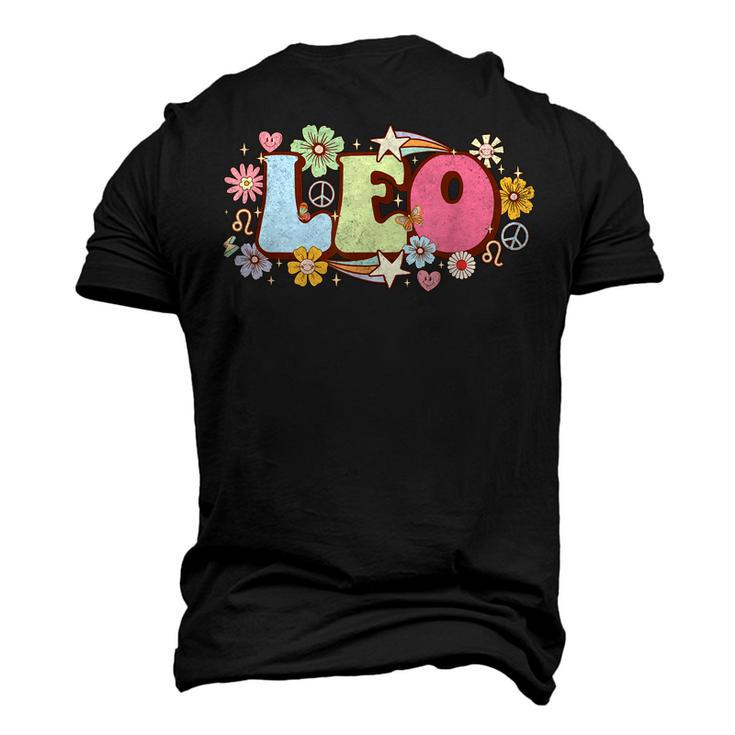 Retro Leo Zodiac Sign Astrology July August Birthday Leo V3 Men's 3D T-shirt Back Print