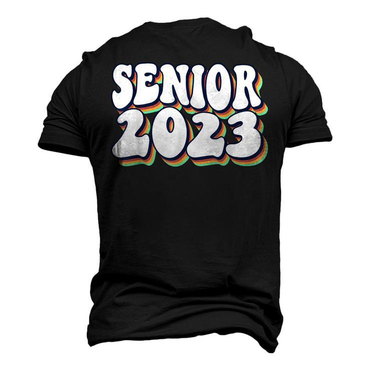 Retro Senior 2023 Back To School Class Of 2023 Graduation  Men's 3D Print Graphic Crewneck Short Sleeve T-shirt