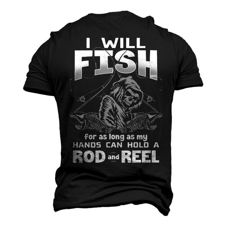 Rod And Reel Men's 3D T-shirt Back Print