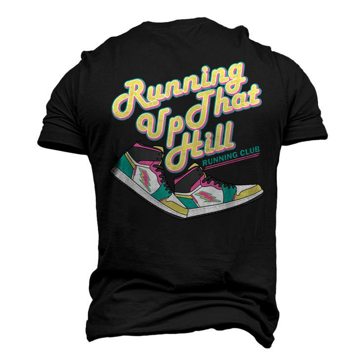 Running Up That Hill Retro Running Marathon Track Cross V2 Men's 3D T-shirt Back Print
