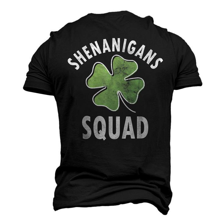 Shenanigans Squad Irish Shamrock Funny Saint Patricks Day  Men's T-shirt 3D Print Graphic Crewneck Short Sleeve Back Print