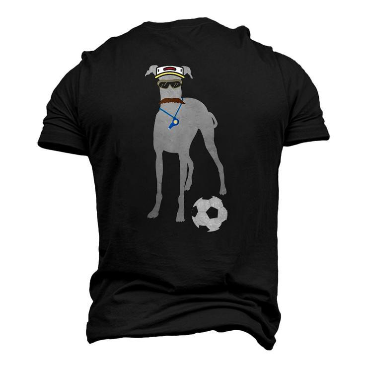 Soccer Idea Fans- Sporty Dog Coach Hound Men's 3D T-Shirt Back Print