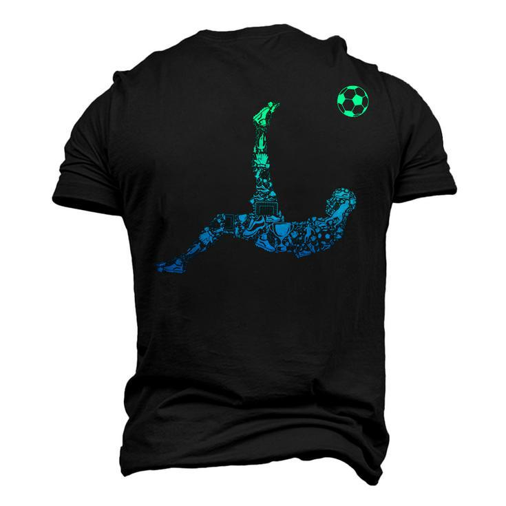 Soccer Players Youth Men Boys Kids  Men's T-shirt 3D Print Graphic Crewneck Short Sleeve Back Print