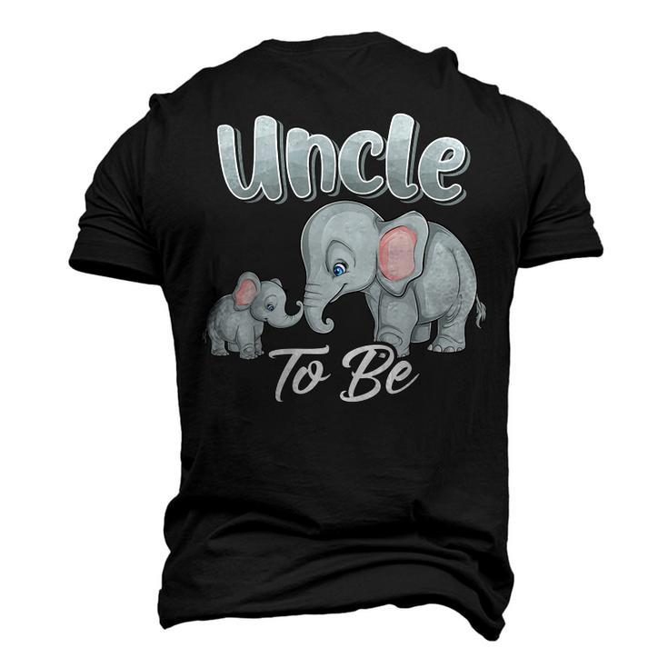 Soon Uncle To Be Elephants For Baby Shower Gender Reveal Men  Men's T-shirt 3D Print Graphic Crewneck Short Sleeve Back Print