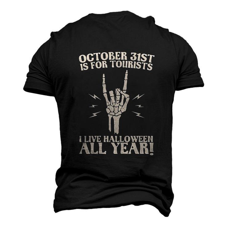 I Spend All Year Waiting For Halloween October 21St Live All Year Men's 3D T-shirt Back Print