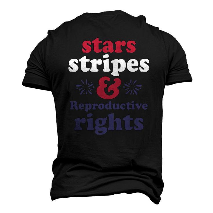 Stars Stripes Reproductive Rights Patriotic 4Th Of July Fireworks Men's 3D T-Shirt Back Print