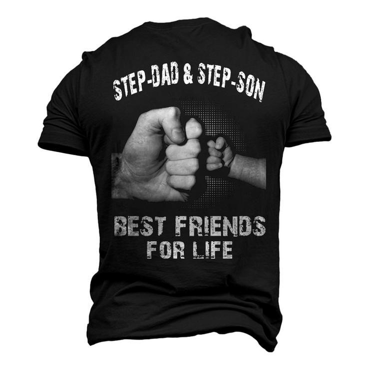 Step-Dad & Step-Son - Best Friends Men's 3D T-shirt Back Print