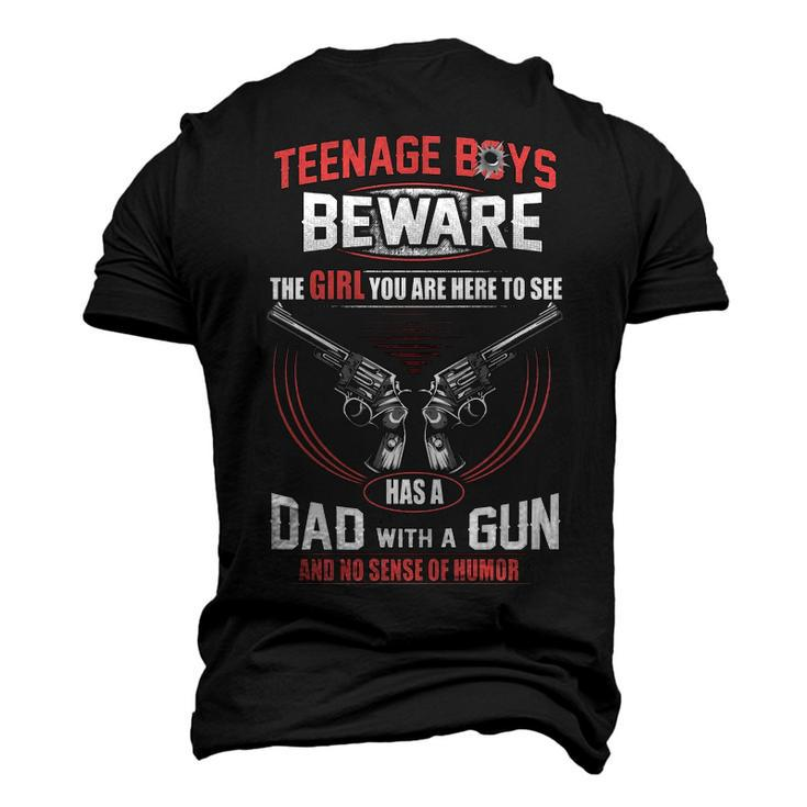 Teenage Boys Beware V2 Men's 3D T-shirt Back Print