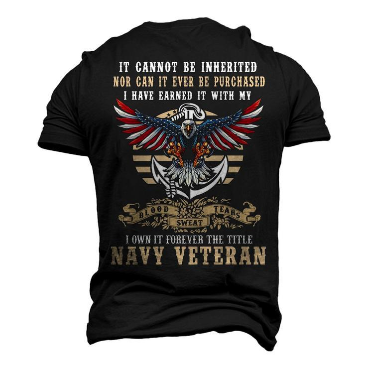 Title Navy Veteran Men's 3D Print Graphic Crewneck Short Sleeve T-shirt