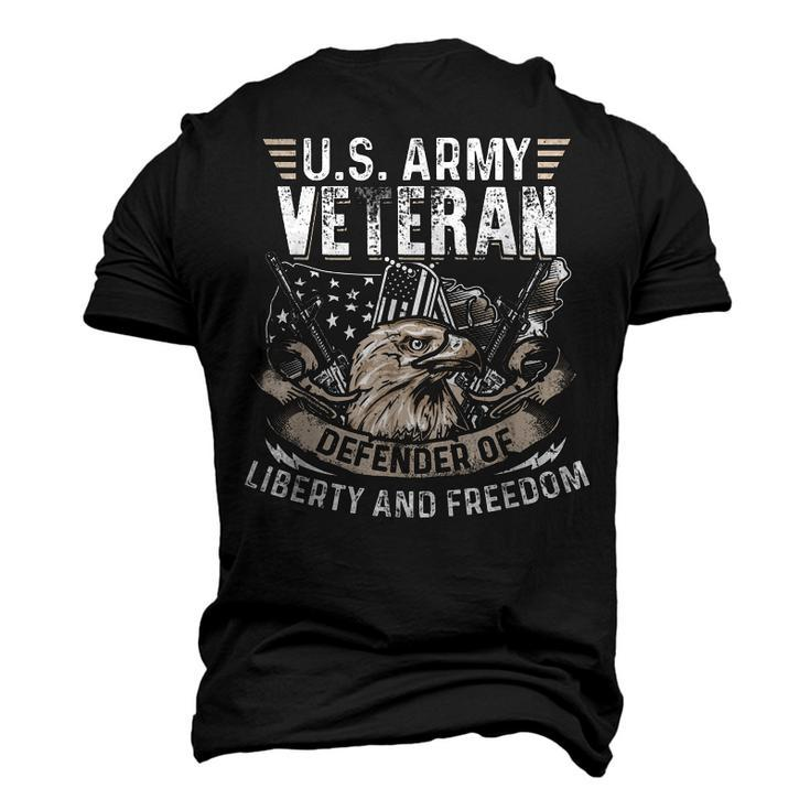 Us Army Veteran Defender Of Liberty 4Th Of July Day Men's 3D T-shirt Back Print