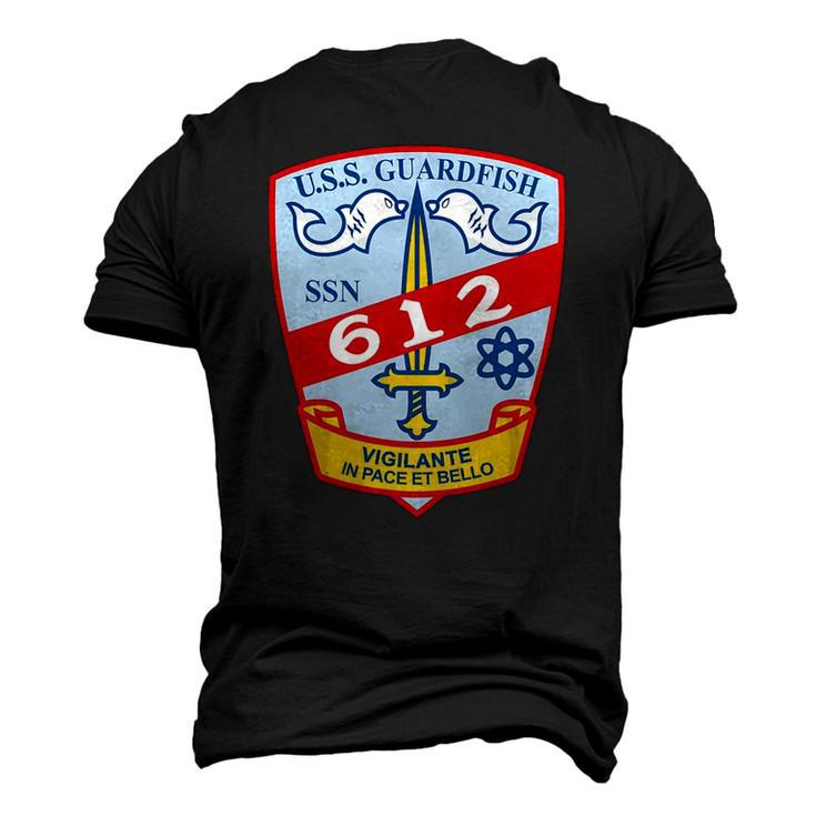 Uss Guardfish Ssn-612 United States Navy Men's 3D T-Shirt Back Print