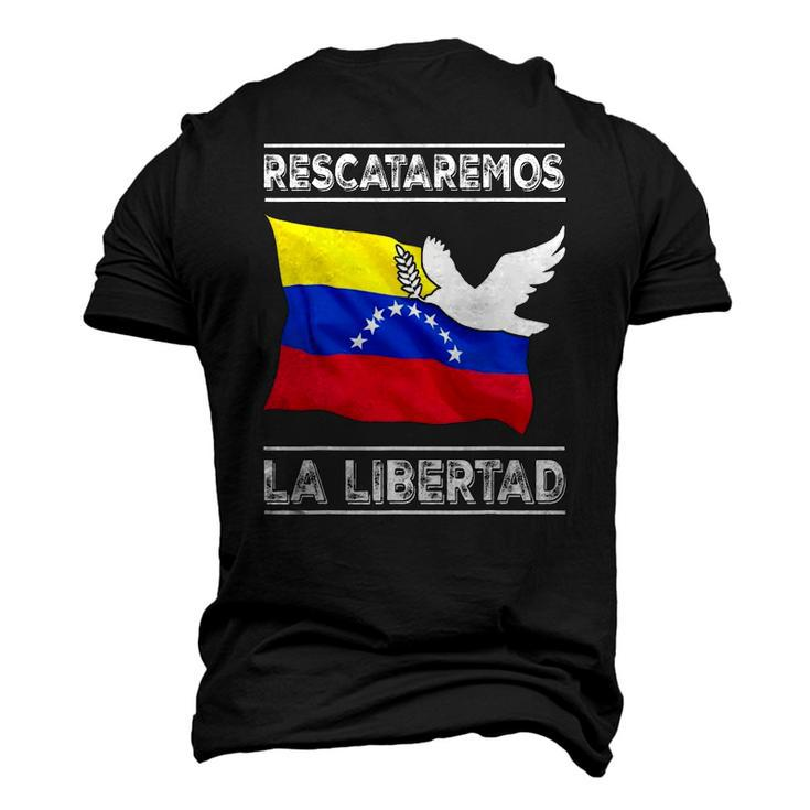 Venezuela Freedom Democracy Guaido La Libertad Men's 3D T-Shirt Back Print