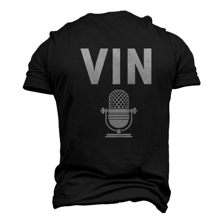 Vin Scully RIP Microphone Vinyl  Men's 3D Print Graphic Crewneck Short Sleeve T-shirt