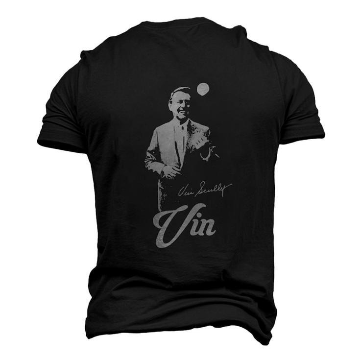 Vin Scully RIP Signature Pride Men's 3D Print Graphic Crewneck Short Sleeve T-shirt