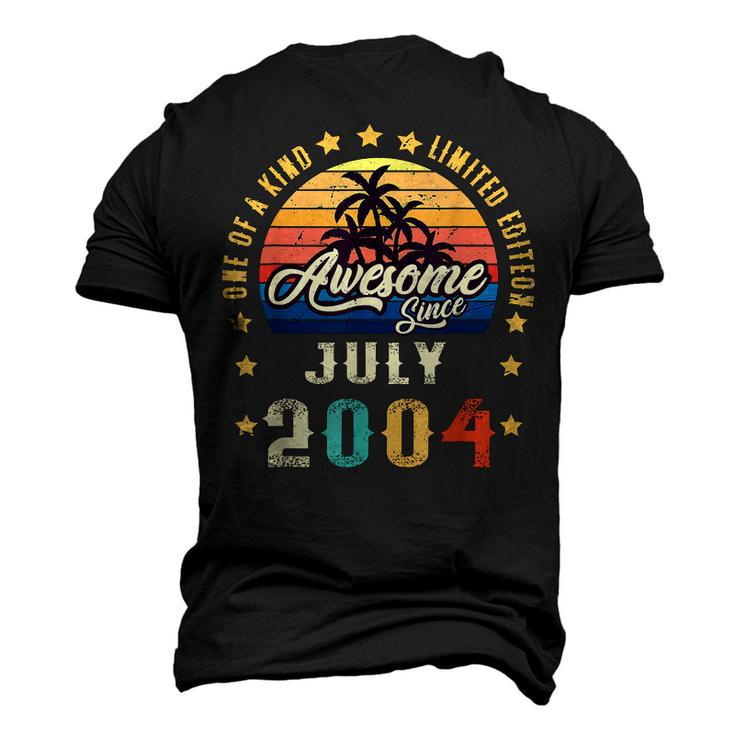 Vintage 18Th Birthday Awesome Since July 2004 Epic Legend Men's 3D T-shirt Back Print