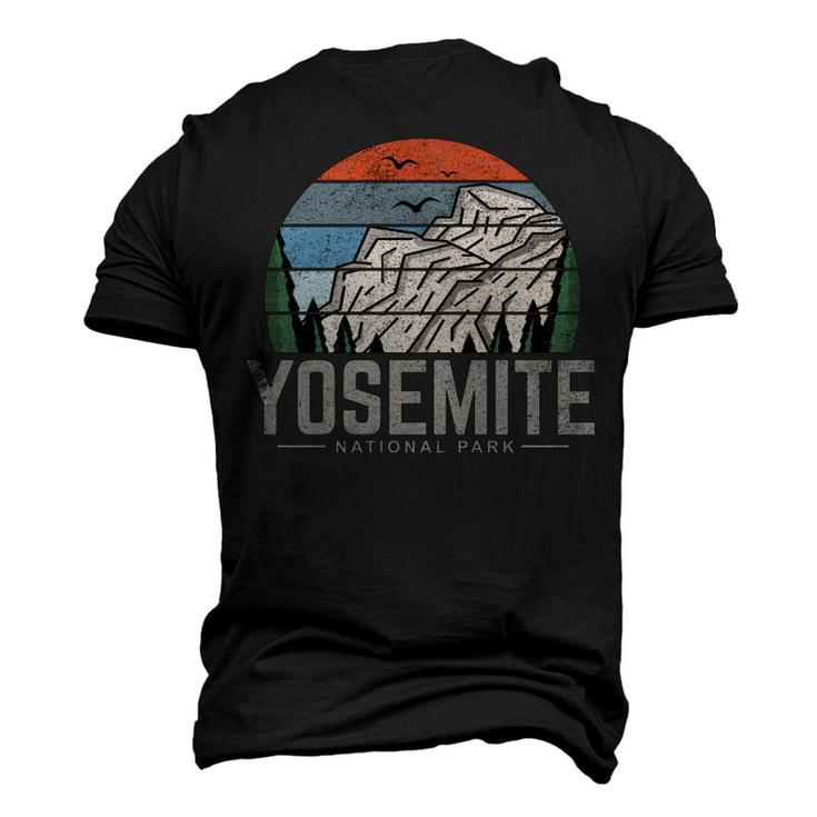 Vintage Retro Yosemite National Park Hiking T Men's 3D T-shirt Back Print
