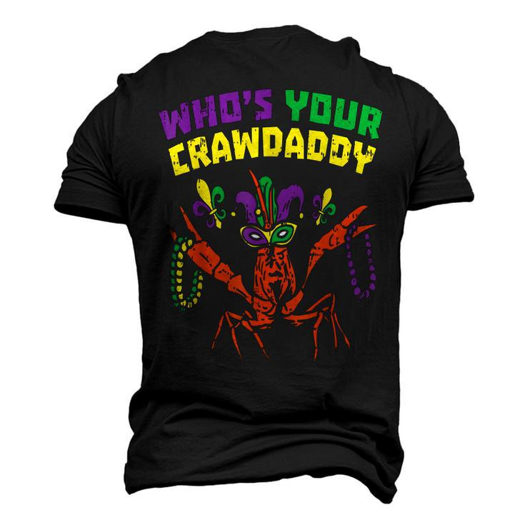 Whos Your Crawdaddy Crawfish Jester Beads Funny Mardi Gras  Men's T-shirt 3D Print Graphic Crewneck Short Sleeve Back Print