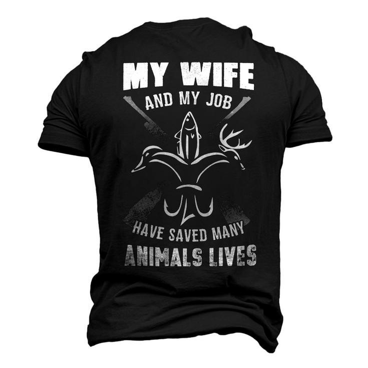 My Wife & Job - Saved Many Animals Men's 3D T-shirt Back Print