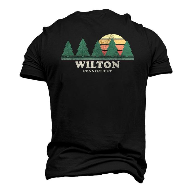 Wilton Ct Vintage Throwback Tee Retro 70S Men's 3D T-Shirt Back Print