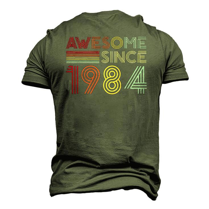 38Th Birthday 1984 Made In 1984 Awesome Since 1984 Birthday Men's 3D T-Shirt Back Print
