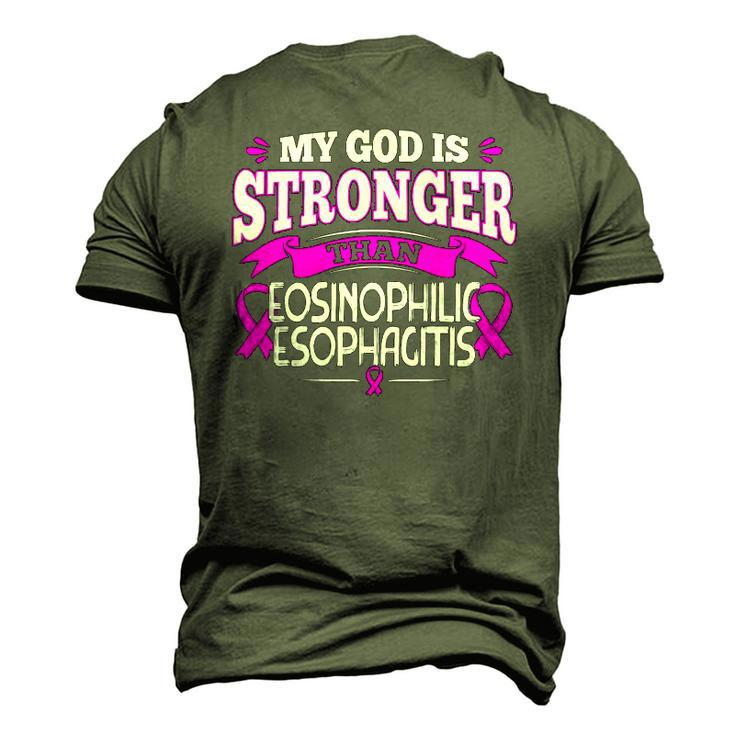 Allergic Oesophagitis Awareness Ribbon For Eoe Patients Men's 3D T-Shirt Back Print